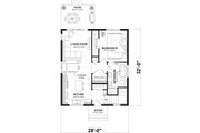 Farmhouse Style House Plan - 1 Beds 1 Baths 896 Sq/Ft Plan #23-2842 