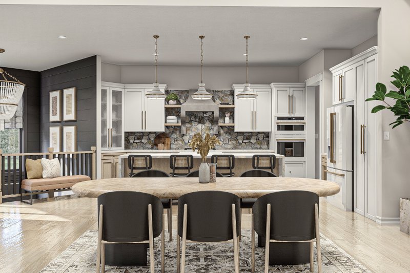 Architectural House Design - Interior - Dining Room for Modern House Plan #455-606 - 3 bed, 2.5 bath