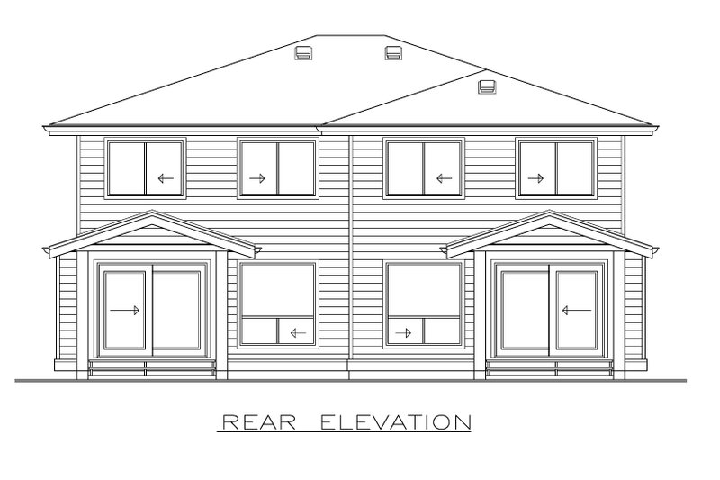 House Design - Exterior - Rear Elevation for Farmhouse House Plan #1100-182 - 6 bed, 5 bath