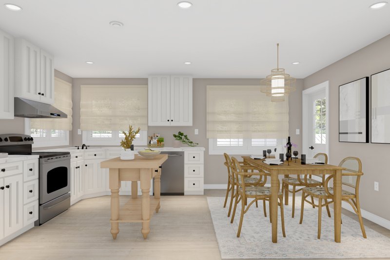 House Blueprint - Interior - Kitchen for Cottage House Plan #1060-177 - 3 bed, 2 bath