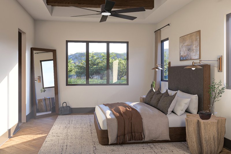 Architectural House Design - Interior - Master Bedroom 1 for Craftsman House Plan #455-275 - 3 bed, 2 bath