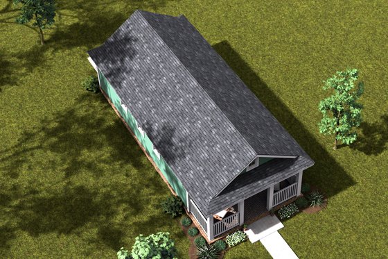 Exterior - Other Elevation 3 for Cottage House Plan #513-2280 - 1 bed, 1 bath