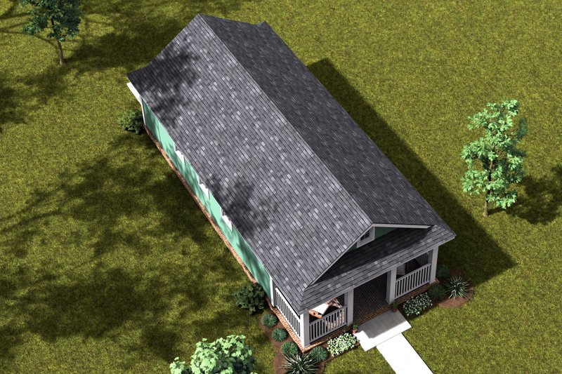 Architectural House Design - Exterior - Other Elevation 3 for Cottage House Plan #513-2280 - 1 bed, 1 bath