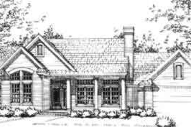 House Blueprint - Traditional Exterior - Front Elevation Plan #120-151