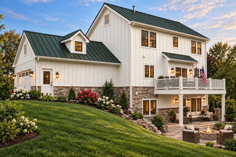Dream House Plan - Exterior - Rear Elevation 1 for Farmhouse House Plan #928-442 - 3 bed, 2.5 bath