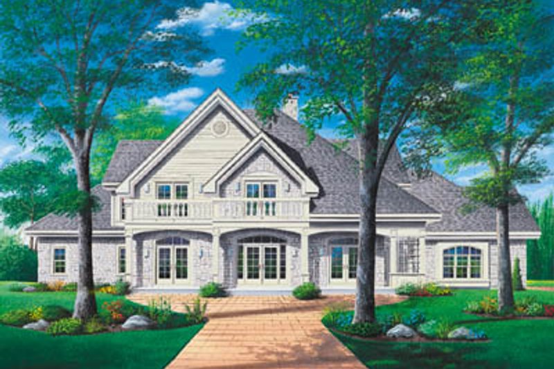 Architectural House Design - European Exterior - Front Elevation Plan #23-294