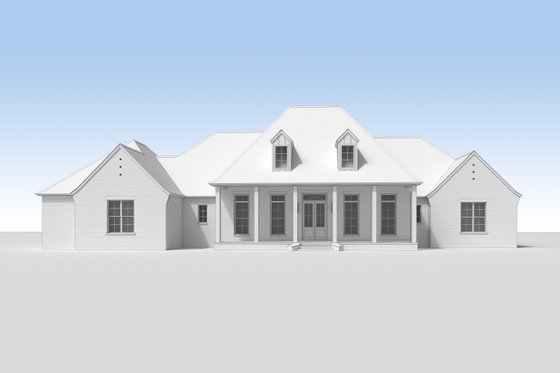 Exterior - Front Elevation 3 for Traditional House Plan #1074-74 - 4 bed, 3.5 bath