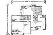 Traditional Style House Plan - 3 Beds 2.5 Baths 2311 Sq/Ft Plan #47-626 