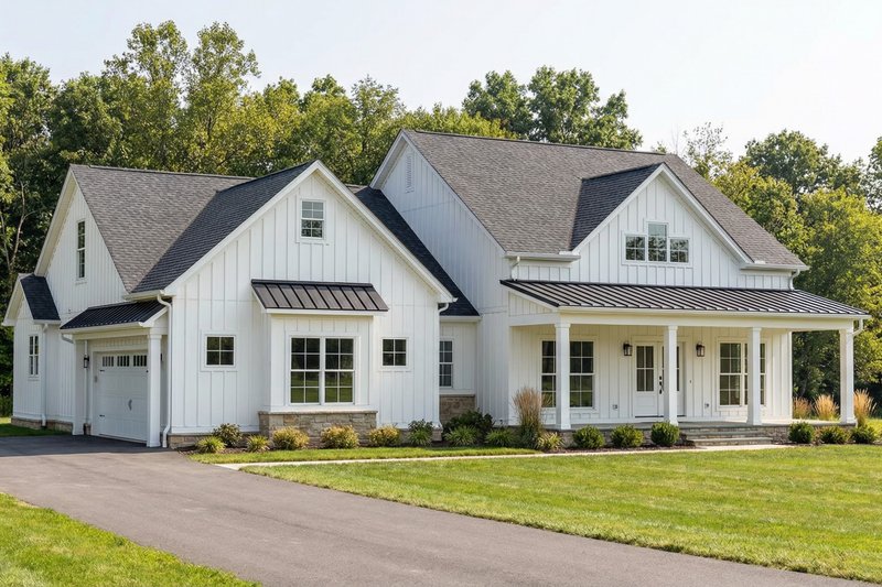 House Blueprint - Exterior - Other Elevation 1 for Farmhouse House Plan #923-469 - 3 bed, 3 bath