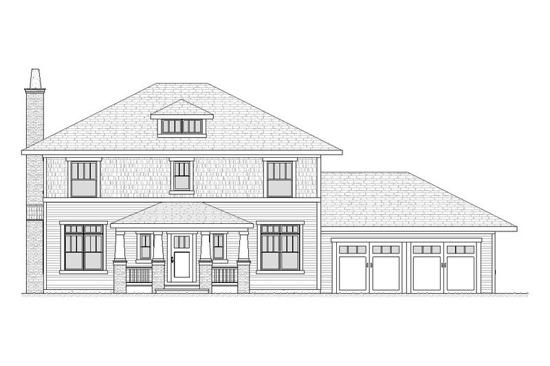 Dream House Plan - Exterior - Front Elevation 1 for Traditional House Plan #901-24 - 3 bed, 2.5 bath