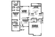 European Style House Plan - 4 Beds 3 Baths 2873 Sq/Ft Plan #34-216 