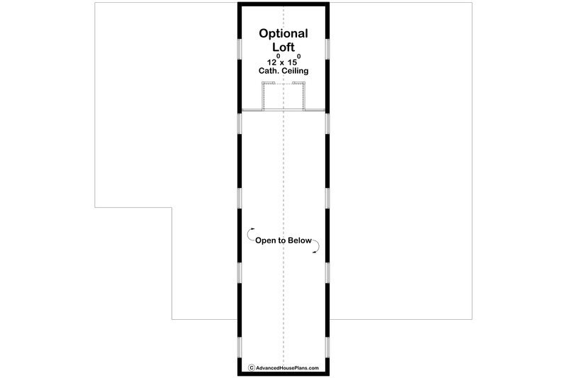 Architectural House Design - Floor Plan - Upper Floor 1 for Barndominium House Plan #455-380 - 3 bed, 3.5 bath