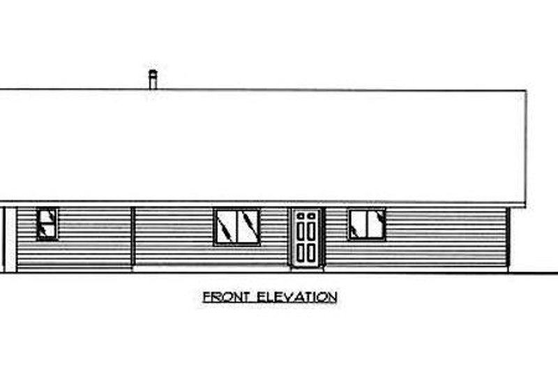 Dream House Plan - Exterior - Other Elevation for Cabin House Plan #117-517 - 2 bed, 2 bath