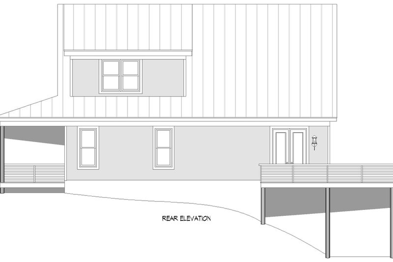 House Plan Design - Exterior - Rear Elevation 1 for Country House Plan #932-693 - 3 bed, 3.5 bath