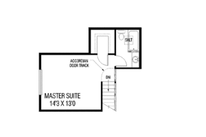 Floor Plan - Upper Floor for Traditional House Plan #60-389 - 2 bed, 2.5 bath