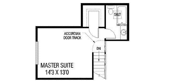 Traditional Floor Plan - Upper Floor Plan #60-389