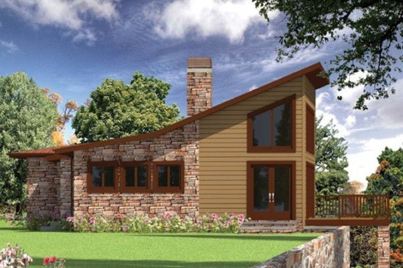 House Design - Exterior - Other Elevation 1 for Modern House Plan #437-55 - 3 bed, 2.5 bath
