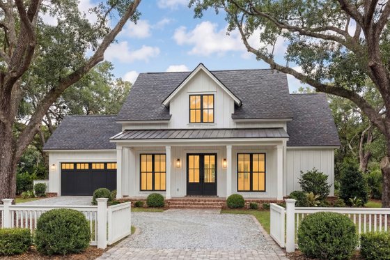 Exterior - Front Elevation 4 for Farmhouse House Plan #430-318 - 3 bed, 2 bath