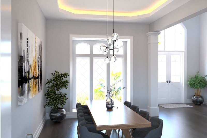 Home Plan - Interior - Dining Room for European House Plan #54-423 - 4 bed, 4.5 bath
