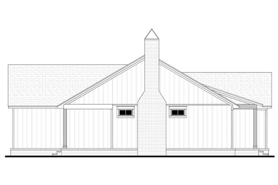 Exterior - Other Elevation 1 for Country House Plan #430-401 - 2 bed, 2 bath