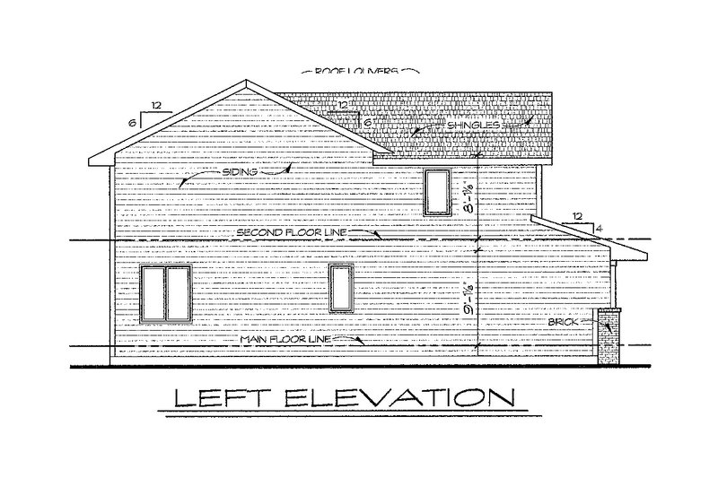 Dream House Plan - Exterior - Other Elevation for Traditional House Plan #20-2110 - 3 bed, 2.5 bath