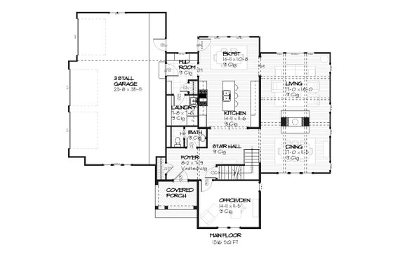 Tudor style, house plan