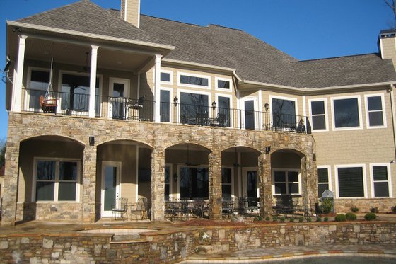 Exterior - Rear Elevation for Craftsman House Plan #437-100 - 5 bed, 4.5 bath