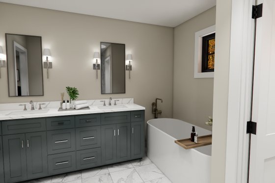Interior - Master Bathroom for Craftsman House Plan #51-1382 - 3 bed, 3.5 bath