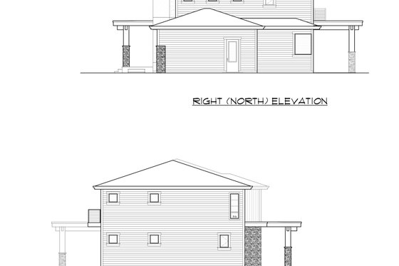 Exterior - Other Elevation 1 for Prairie House Plan #1066-94 - 5 bed, 4.5 bath