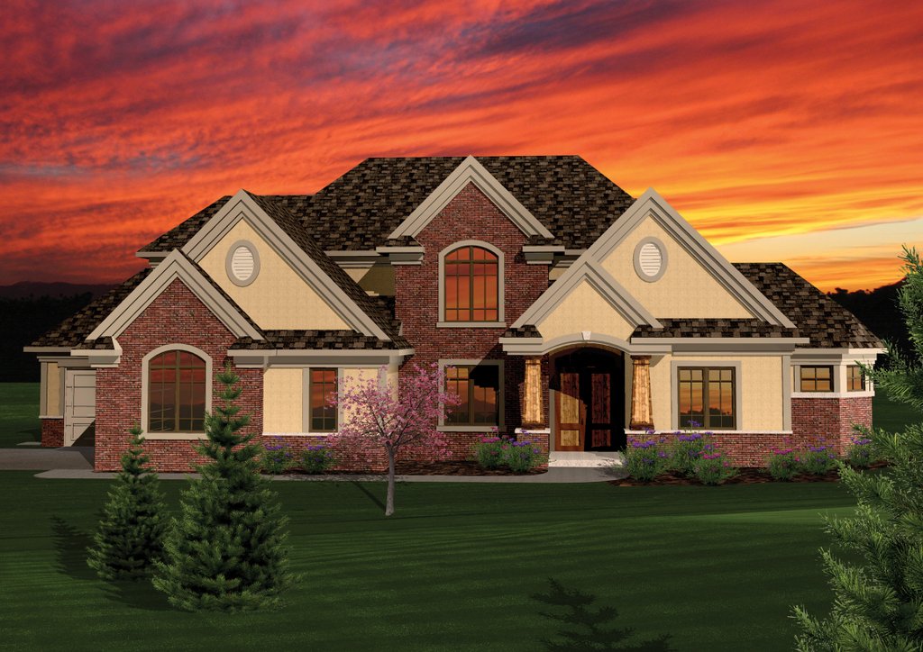 Craftsman Style House Plan - 4 Beds 3.5 Baths 3003 Sq/Ft Plan #70-1060