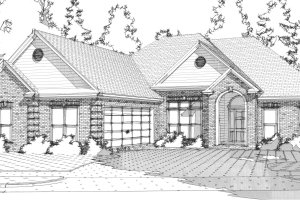 Traditional Exterior - Front Elevation Plan #63-205
