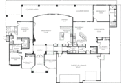 Adobe / Southwestern Style House Plan - 5 Beds 3.5 Baths 3633 Sq/Ft Plan #24-251 
