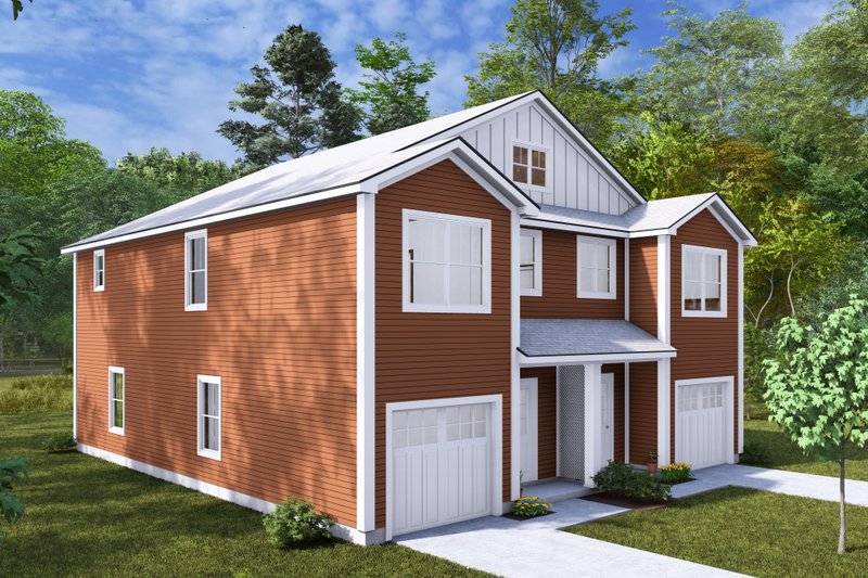 Architectural House Design - Exterior - Other Elevation 3 for Cottage House Plan #513-2278 - 3 bed, 2.5 bath