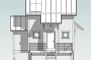 Exterior - Other Elevation for Cabin House Plan #556-2 - 1 bed, 1 bath
