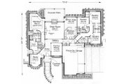 European Style House Plan - 4 Beds 3.5 Baths 2590 Sq/Ft Plan #310-630 