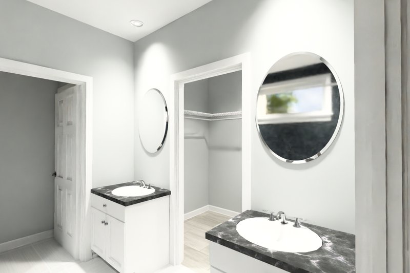 Architectural House Design - Interior - Master Bathroom for Cottage House Plan #513-2425 - 3 bed, 2 bath
