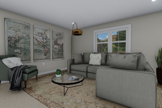 Interior - Family Room 1 for Traditional House Plan #1060-58 - 3 bed, 2.5 bath