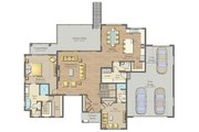 Modern Style House Plan - 2 Beds 2.5 Baths 2265 Sq/Ft Plan #1057-23 
