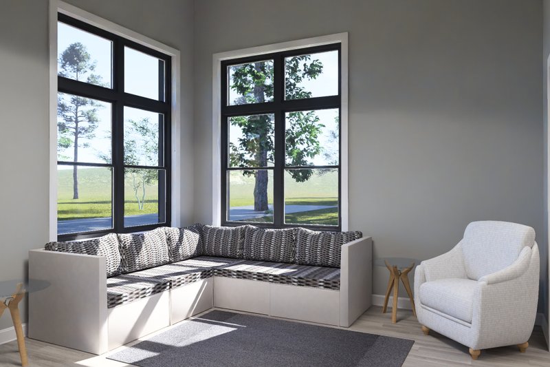 Dream House Plan - Interior - Family Room 1 for Modern House Plan #513-2435 - 1 bed, 1 bath