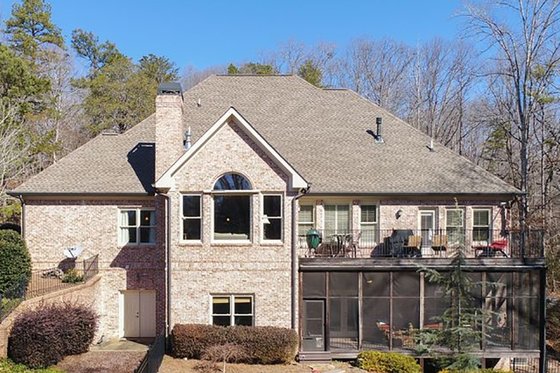 Exterior - Rear Elevation 1 for Traditional House Plan #437-118 - 4 bed, 3.5 bath