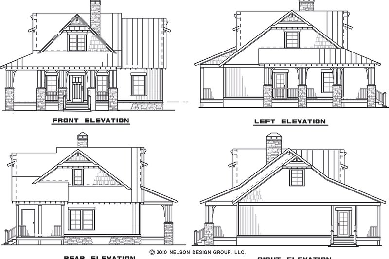 Dream House Plan - Exterior - Rear Elevation for Craftsman House Plan #17-2450 - 3 bed, 2 bath
