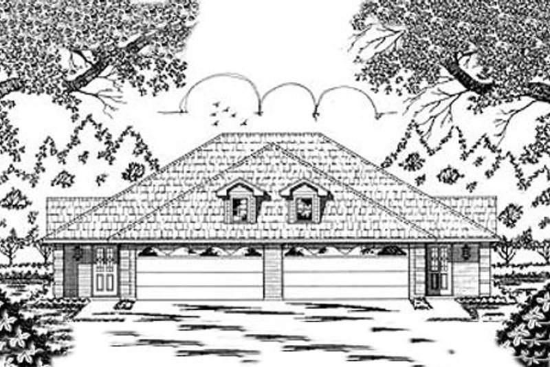 Traditional Style House Plan - 2 Beds 2 Baths 2024 Sq/Ft Plan #42-143