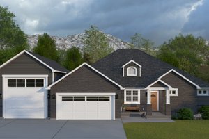 Dream House Plan - Craftsman Exterior - Front Elevation Plan #1060-406