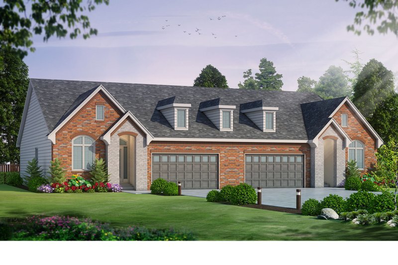 Dream House Plan - European Exterior - Front Elevation Plan #20-2436