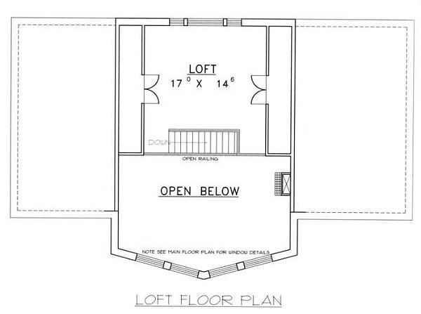Home Plan - Bungalow Floor Plan - Upper Floor Plan #117-511