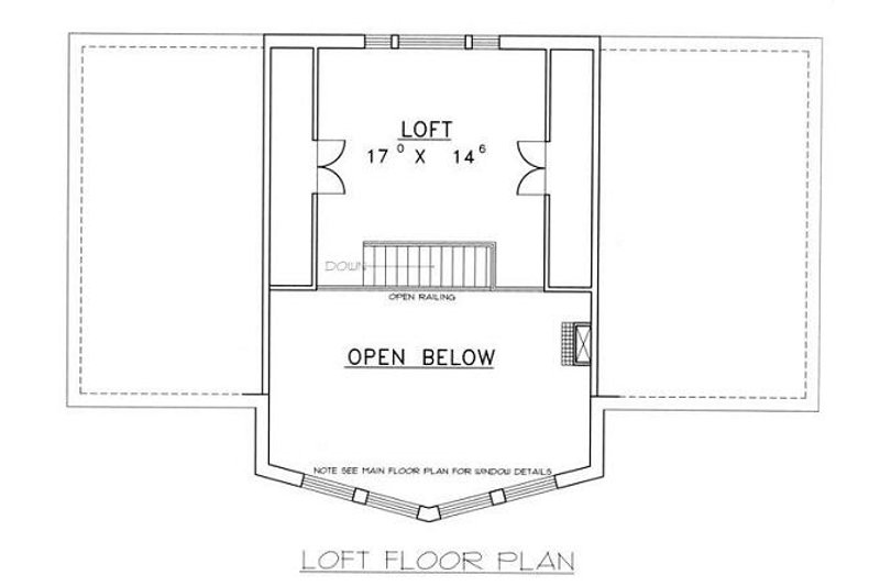 Dream House Plan - Floor Plan - Upper Floor for Bungalow House Plan #117-511 - 2 bed, 3 bath