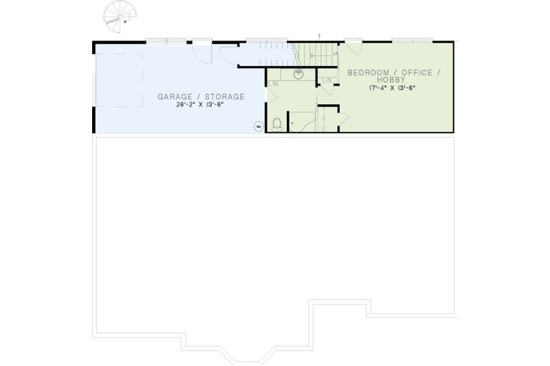 Dream House Plan - Floor Plan - Lower Floor for Colonial House Plan #17-167 - 4 bed, 4 bath