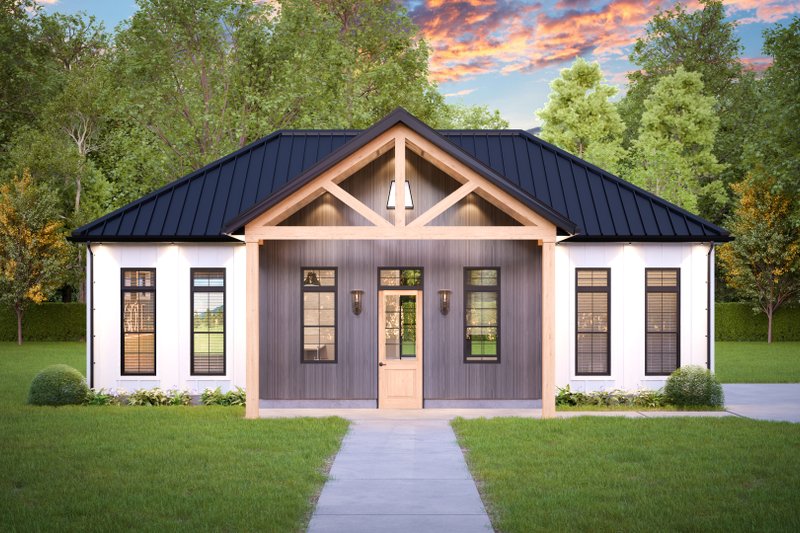 Dream House Plan - Exterior - Front Elevation 3 for Country House Plan #1089-59, 0.5 bath