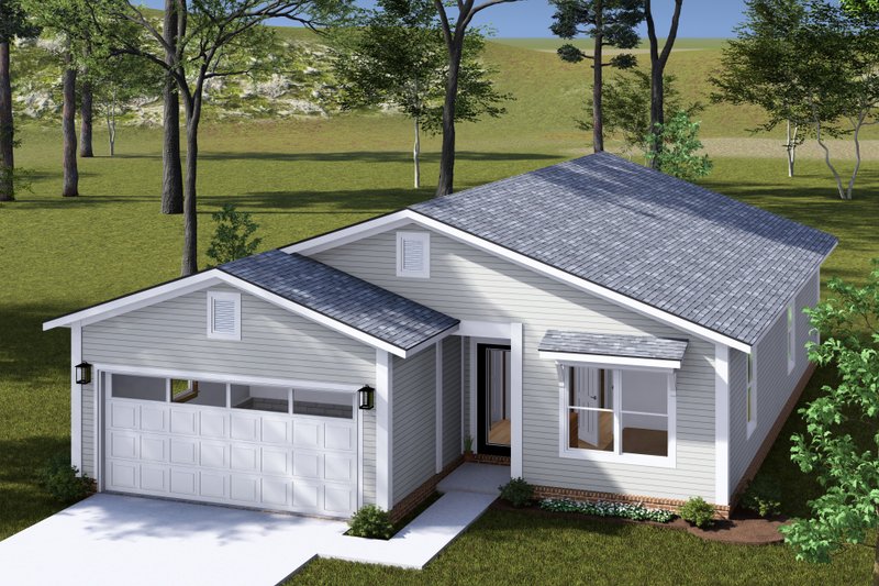 House Design - Exterior - Other Elevation 1 for Ranch House Plan #513-2309 - 3 bed, 2 bath