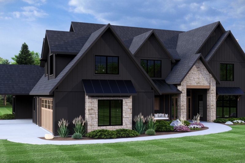 House Design - Exterior - Other Elevation 3 for Farmhouse House Plan #1064-296 - 4 bed, 4.5 bath
